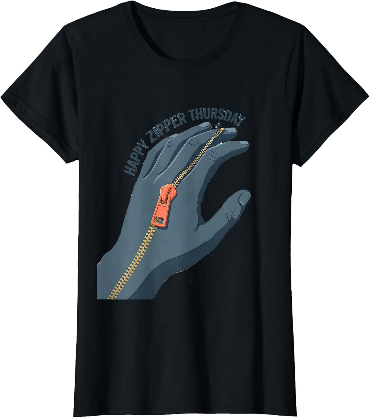 Happy Zipper Thursday Occupational Therapy OT Assistant Back T-Shirt - Black