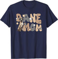 Great Dane Groovy World's Best Dane Mom T-Shirt - Navy Blue