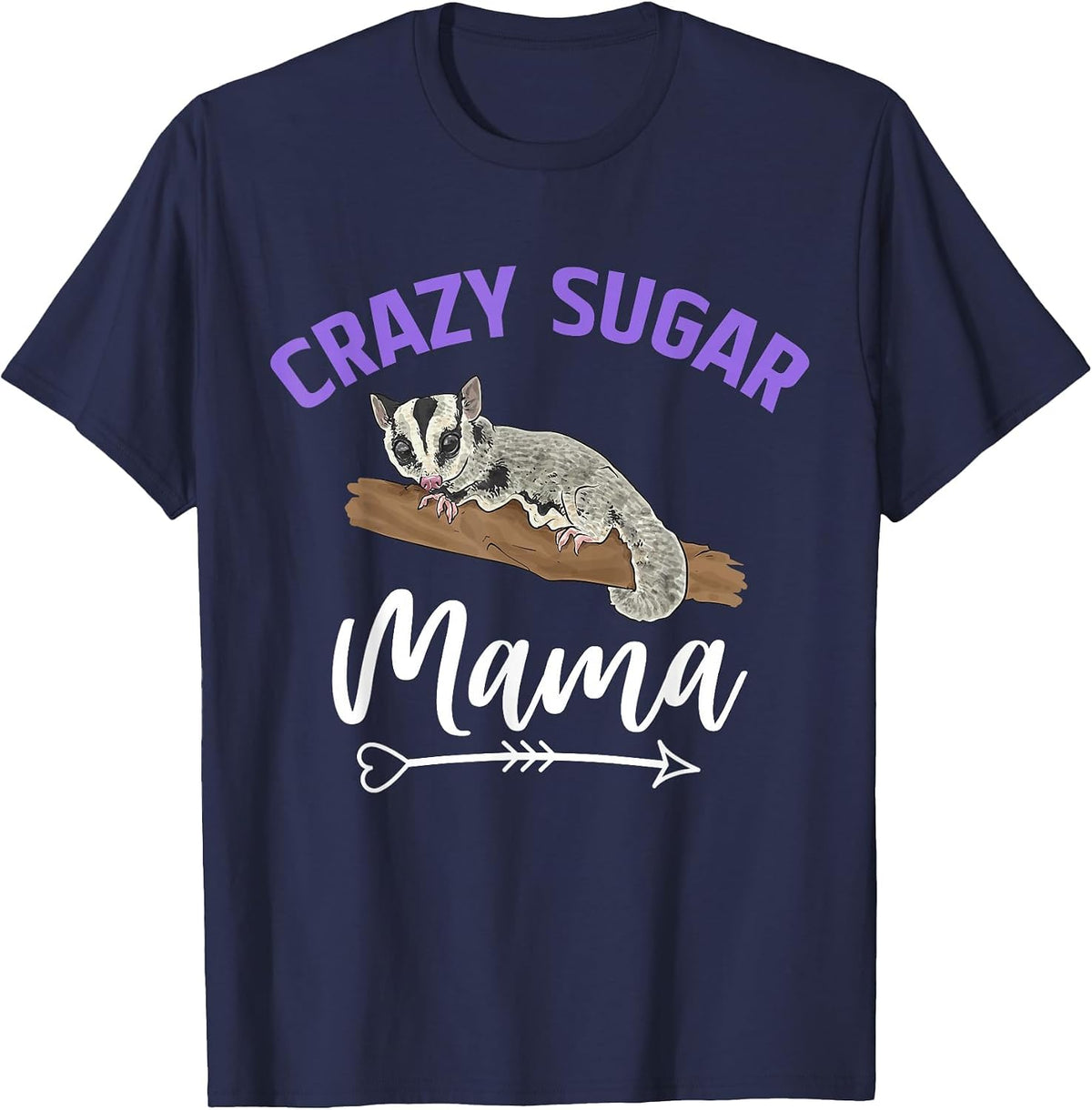 Sugar Glider Short-Head Glider T-Shirt - Navy Blue
