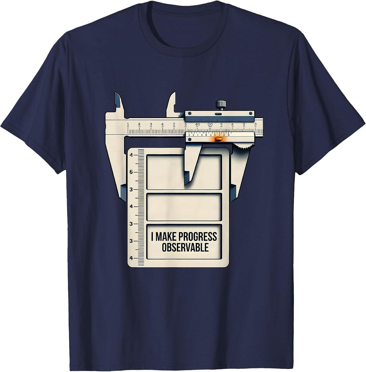 I Make Progress Observable Special Education Teacher SPED T-Shirt - Navy Blue