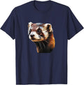 Cute Ferret Face T-Shirt - Navy Blue