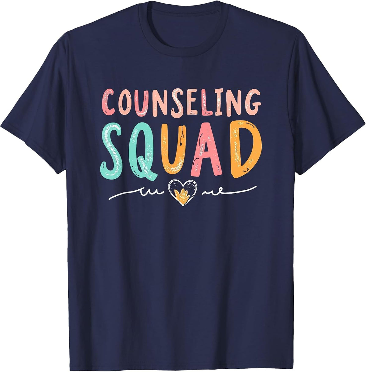 Counseling Squad School Counselor Tees T Shirts for Women Men Counselor Shirt - Navy Blue
