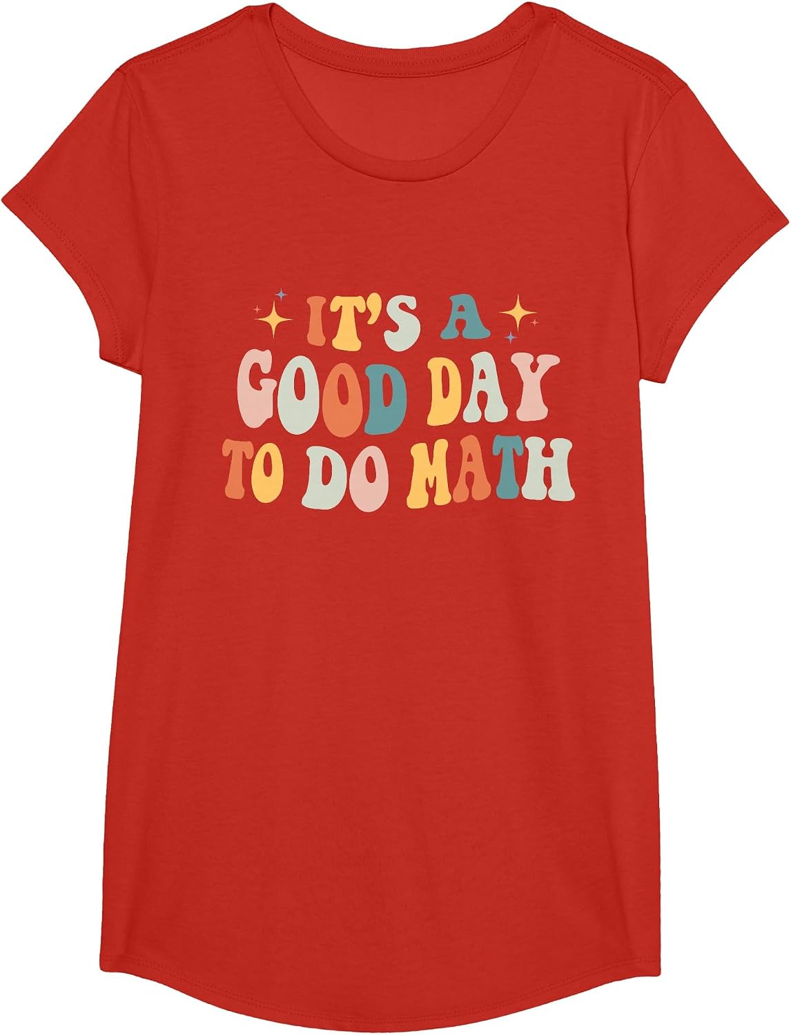 Back to School Its A Good Day to Do Math Teachers Women Kids T-Shirt - Girls Red