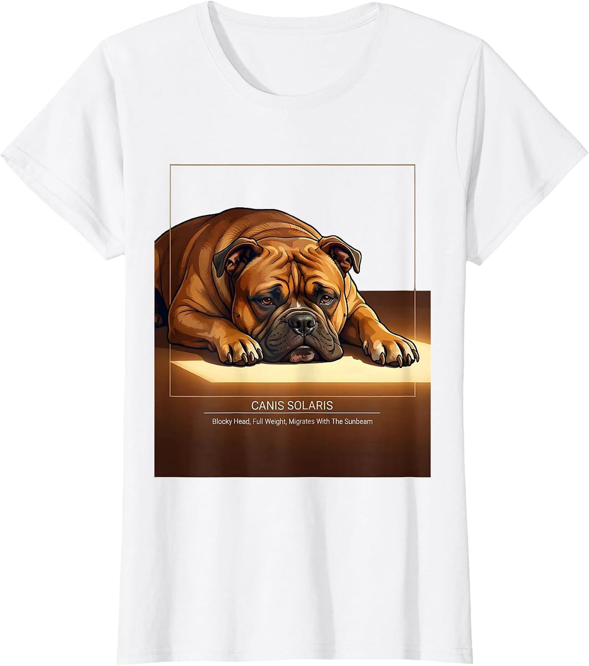Canis Solaris Pit Bull Dog Mom Humor T-Shirt - White
