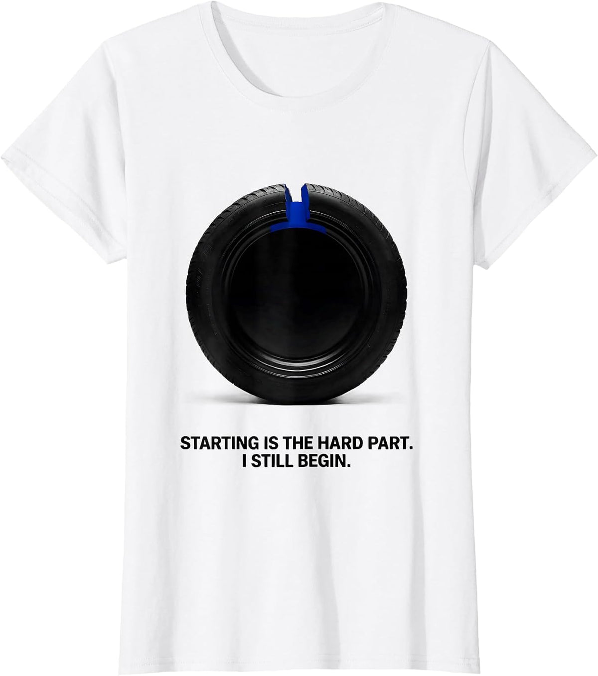 Starting Is The Hard Part I Still Begin Funny Gamer T-Shirt - White