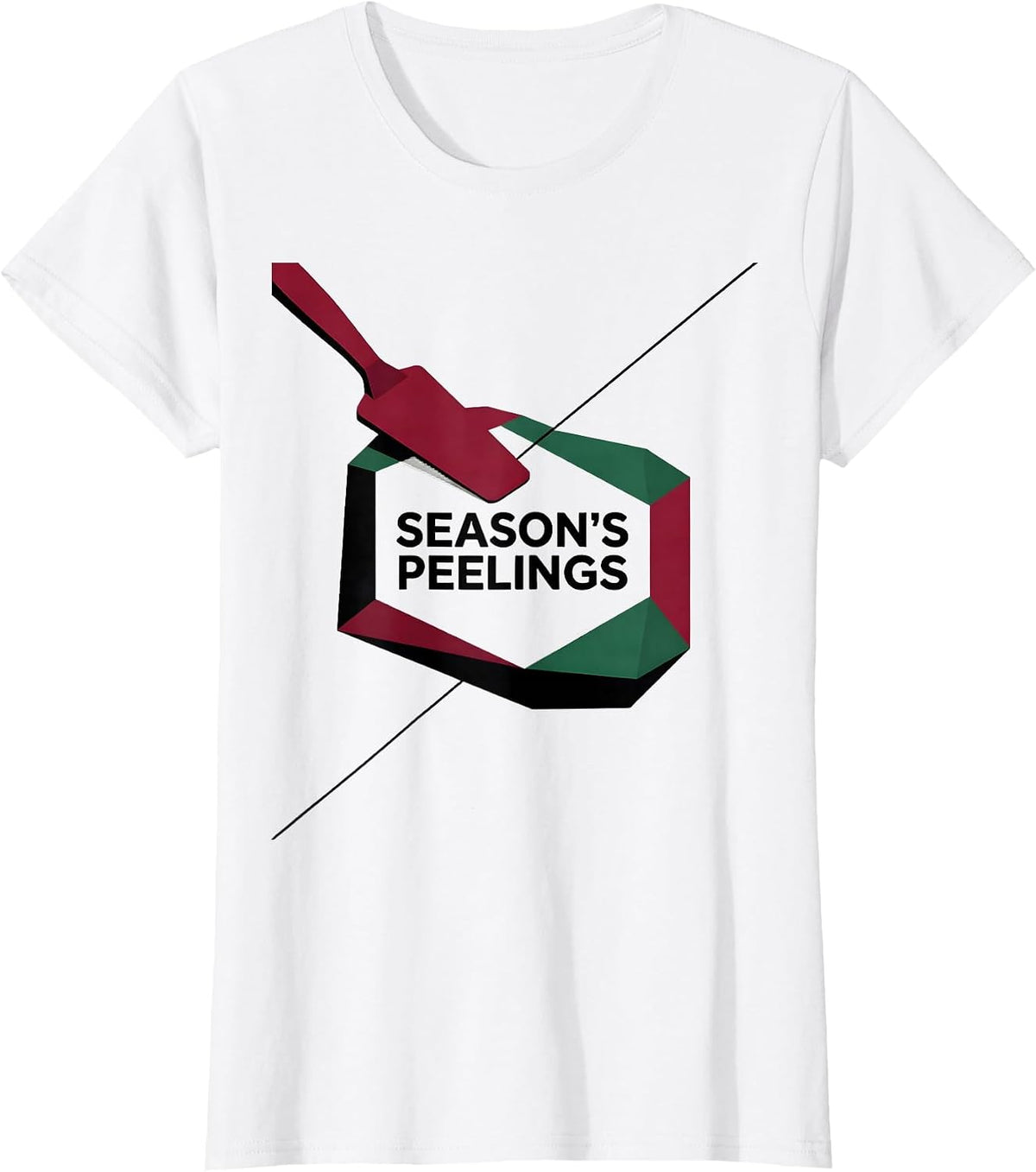 Women's Season's Peelings Editorial Conceptual Esthetician T-Shirt - White