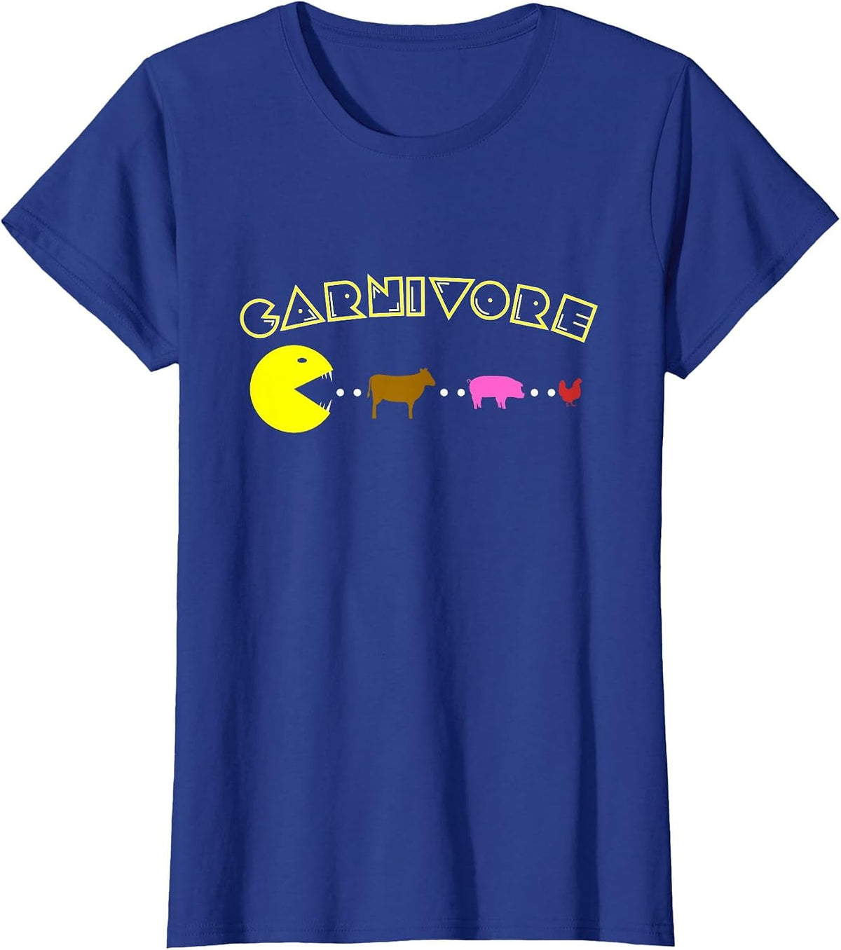 Carnivore Keto Diet Meat Eater Funny T-Shirt - Royal Blue