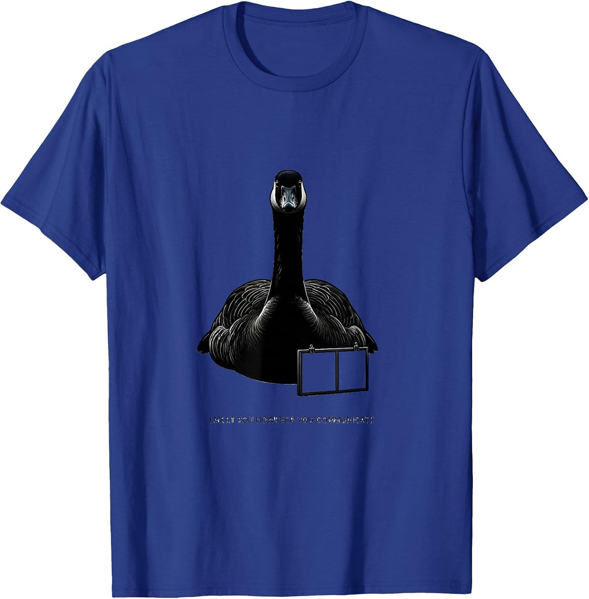 Men's I Meet You However You Communicate Funny SPED Teacher T-Shirt - Royal Blue