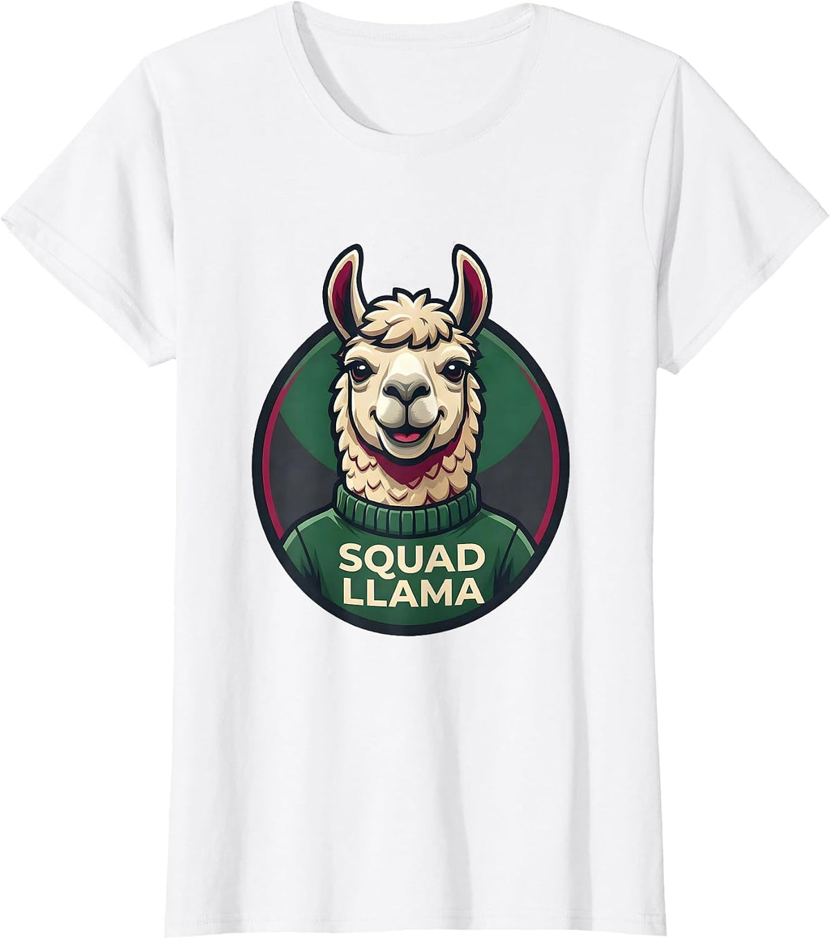 Squad Llama Fa La La Llama Funny Llama Lover Christmas T-Shirt - White