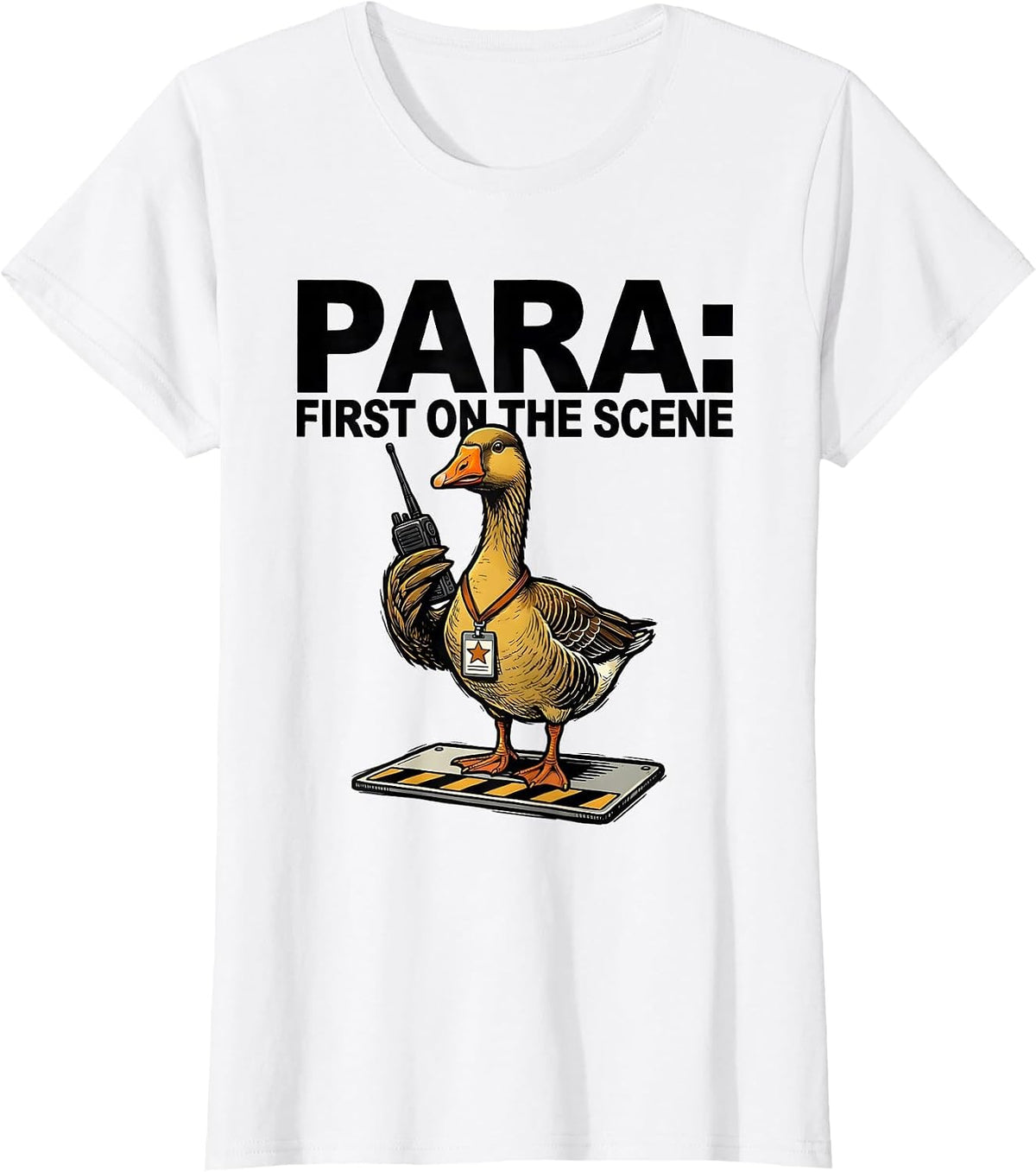 Para First On The Scene Funny Paraprofessional SPED Teacher T-Shirt - White