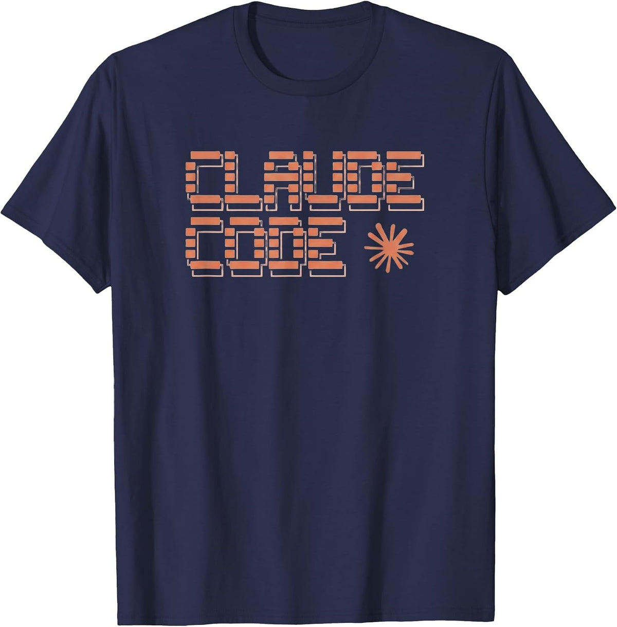 Claude Code T-Shirt - Navy Blue