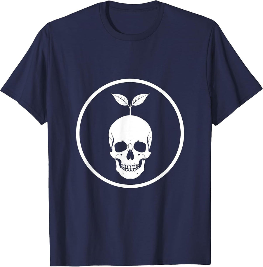 Celebrate Minds of All Kinds Skull Seedling T-Shirt - Navy Blue