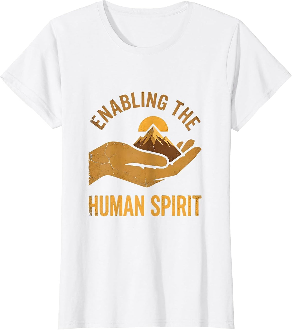Enabling the Human Spirit Occupational Therapy Design T-Shirt - White