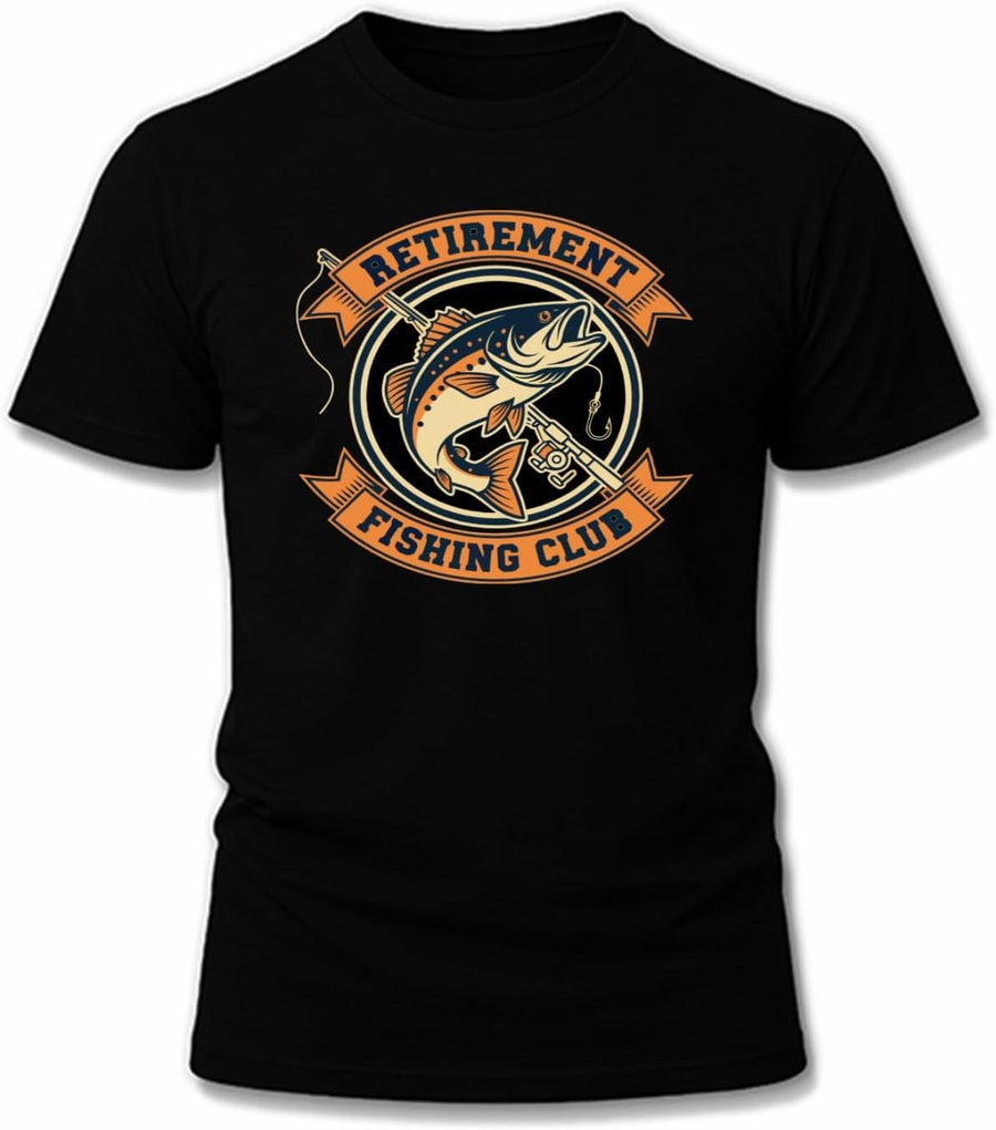 Funny Fishing T-Shirt for Dad Men Reel Cool Fish Bass Fishing Joke Tee Novelty Fisherman Shirts for Fish Lover - A10