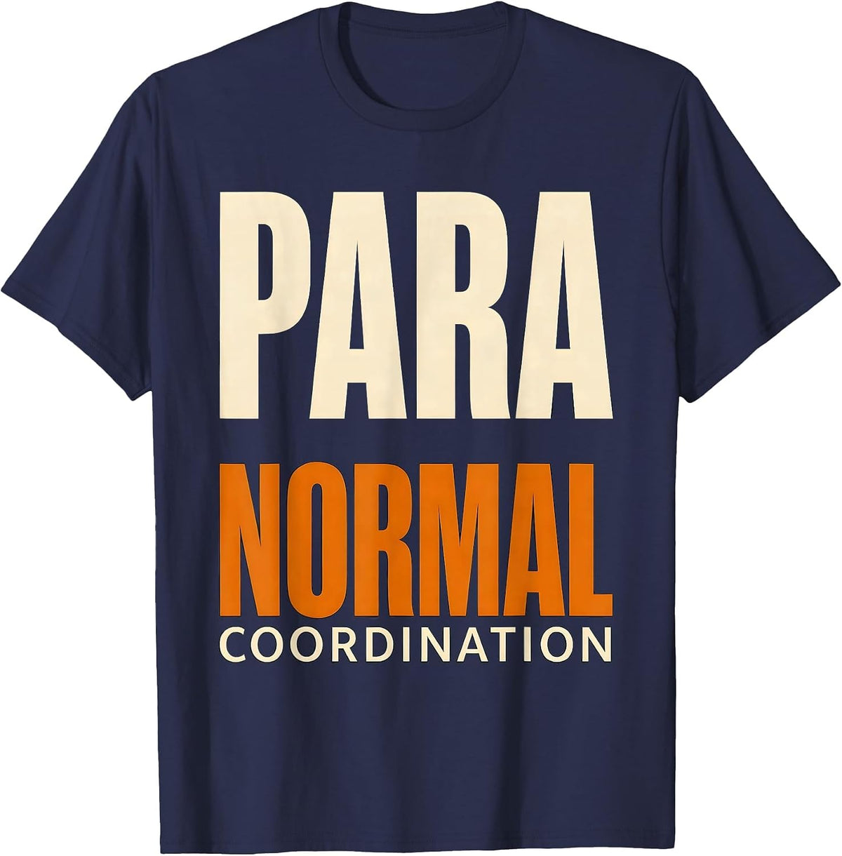 Para Normal Coordination Playful SPED Para Teacher Halloween T-Shirt - Navy Blue