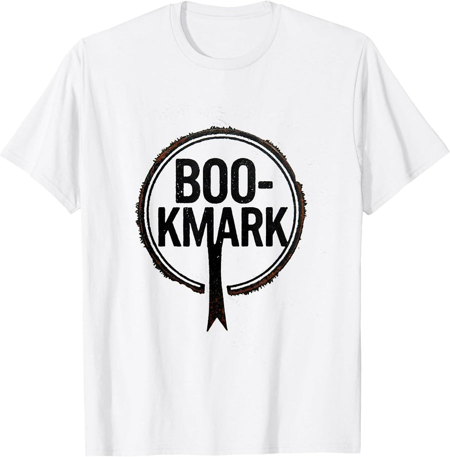 Men's Boo-kmark Whimsical Teacher Halloween Pumpkin Fall In Love T-Shirt - White