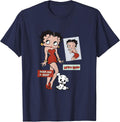Betty Boop Picture Perfect Betty Patches T-Shirt - Navy Blue