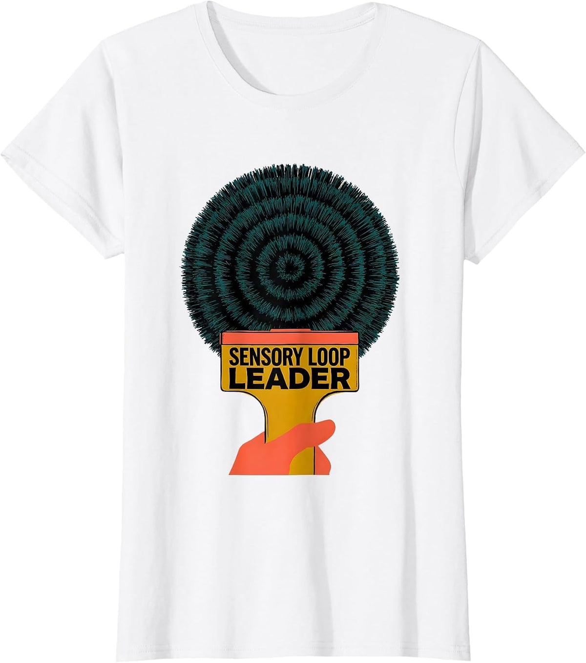 Sensory Loop Leader Occupational Therapy OT Student Sensory T-Shirt - White