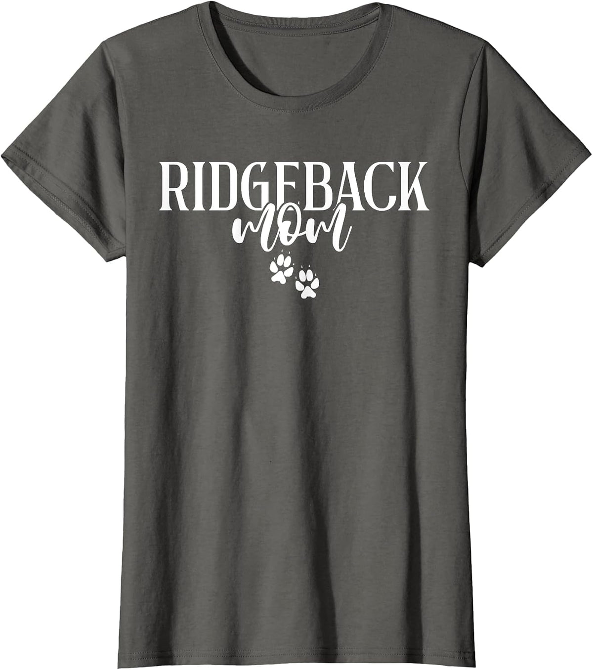 Rhodesian Ridgeback Mom T-Shirt - Asphalt Grey