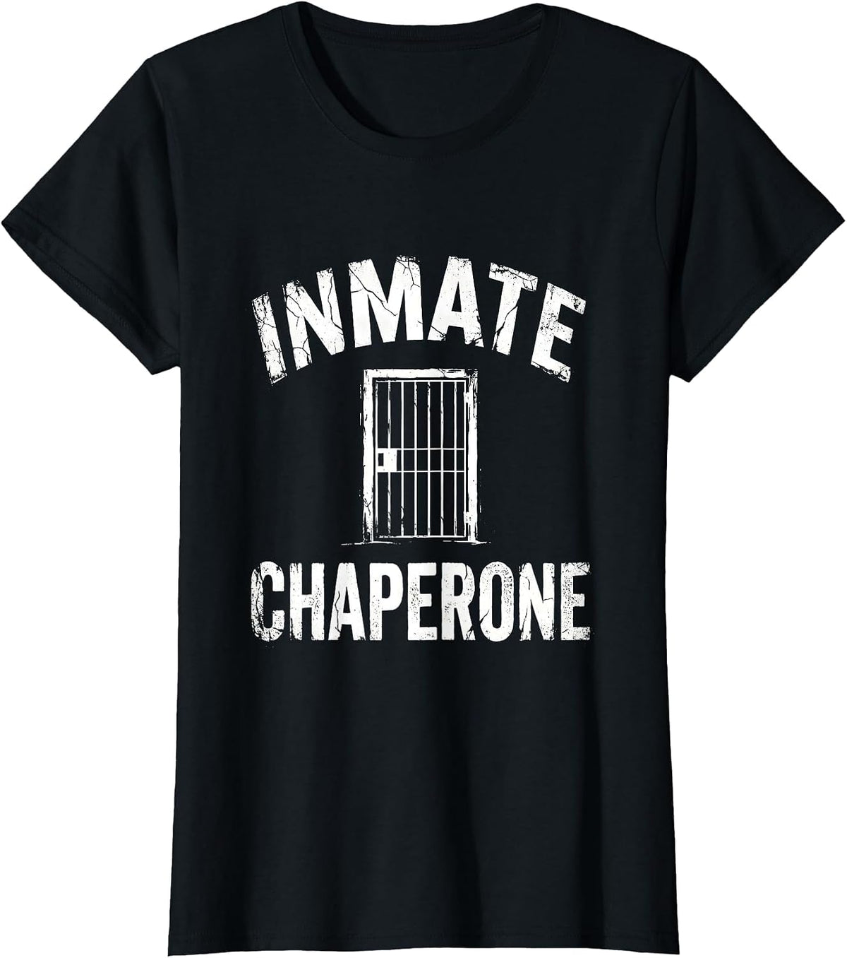 Inmate Chaperone Funny Correctional Officer Police Gift T-Shirt - Black