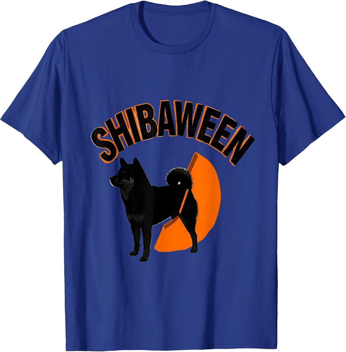 Men's Shibaween Funny Shiba Inu Halloween Dog Lover Costume T-Shirt - Royal Blue