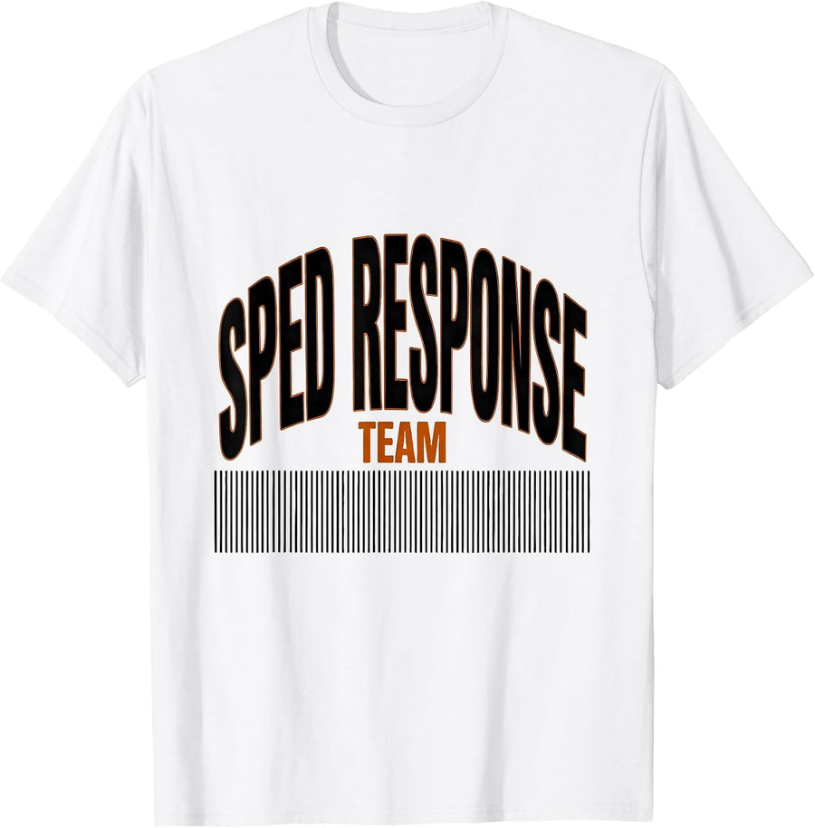 Men's SPED Response Team Funny Special Education Teacher T-Shirt - White