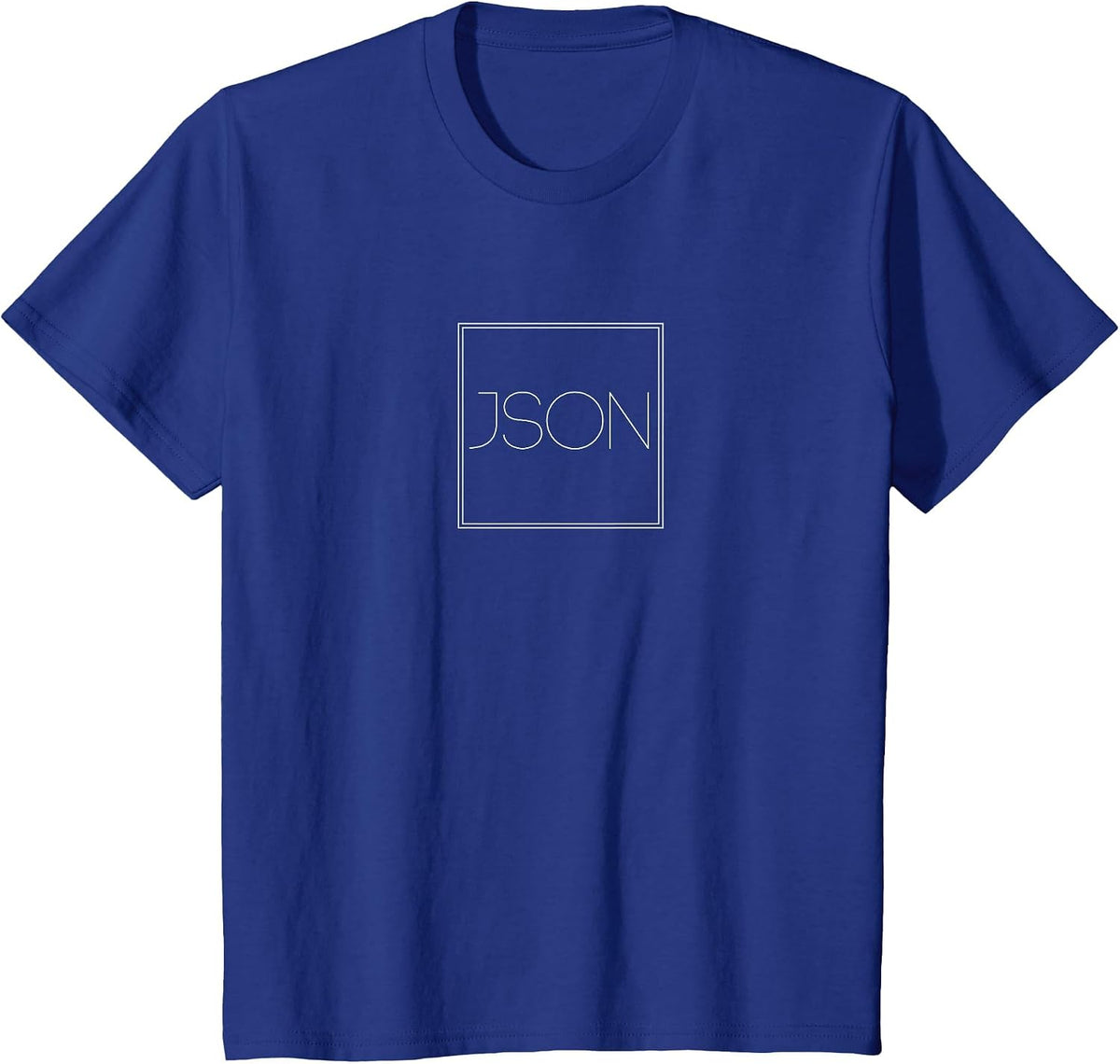 Json - Funny Minimalist Data Format Programming Lover T-Shirt - Royal Blue