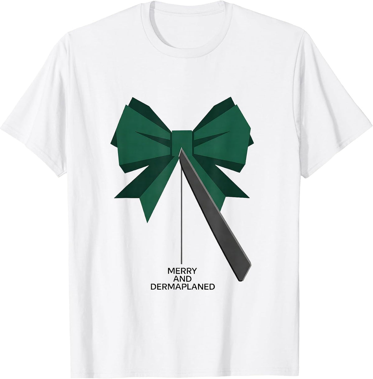 Men's Merry And Dermaplaned Editorial Conceptual Esthetician T-Shirt - White