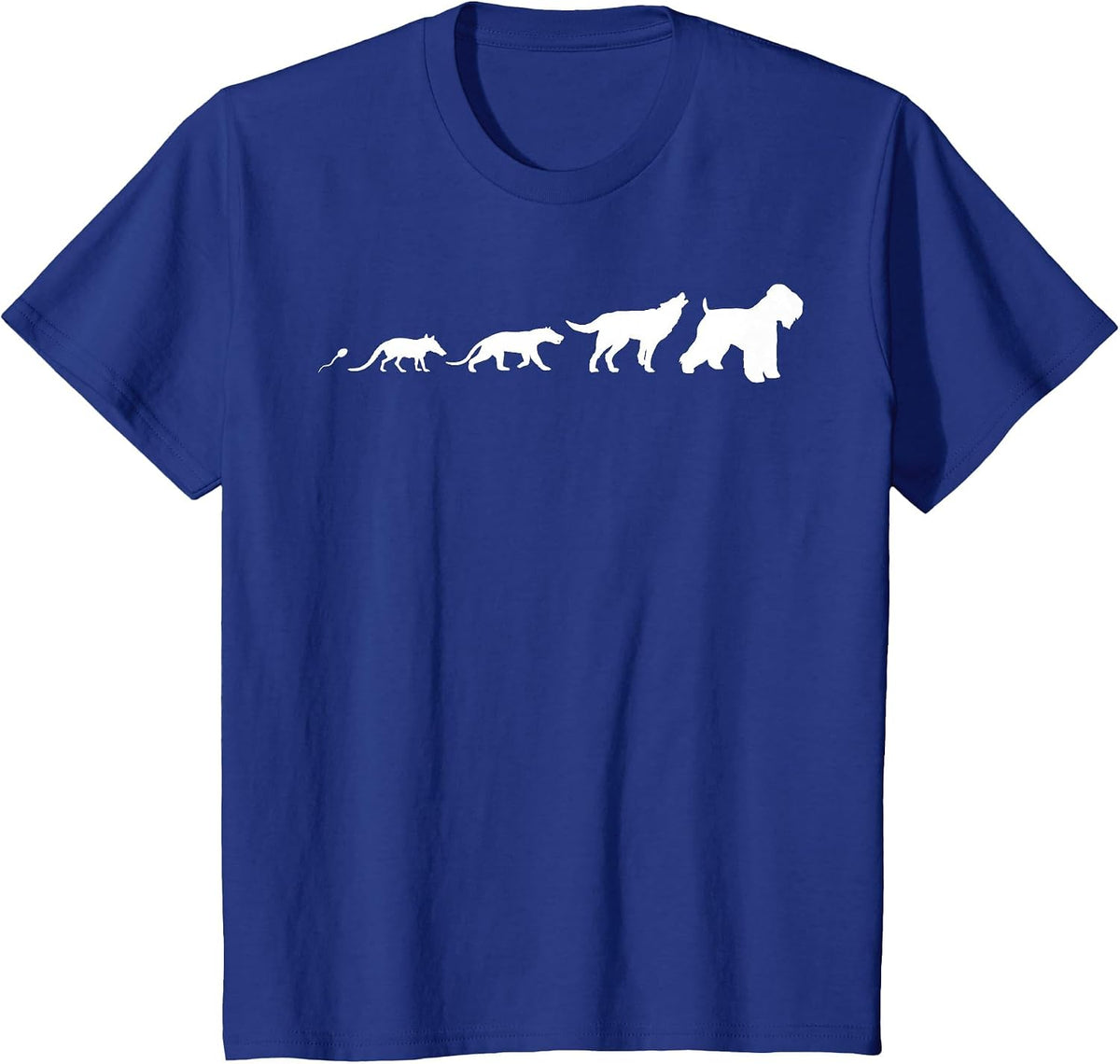 Irish Soft Coated Wheaten Terrier Dog Breed T-Shirt - Royal Blue