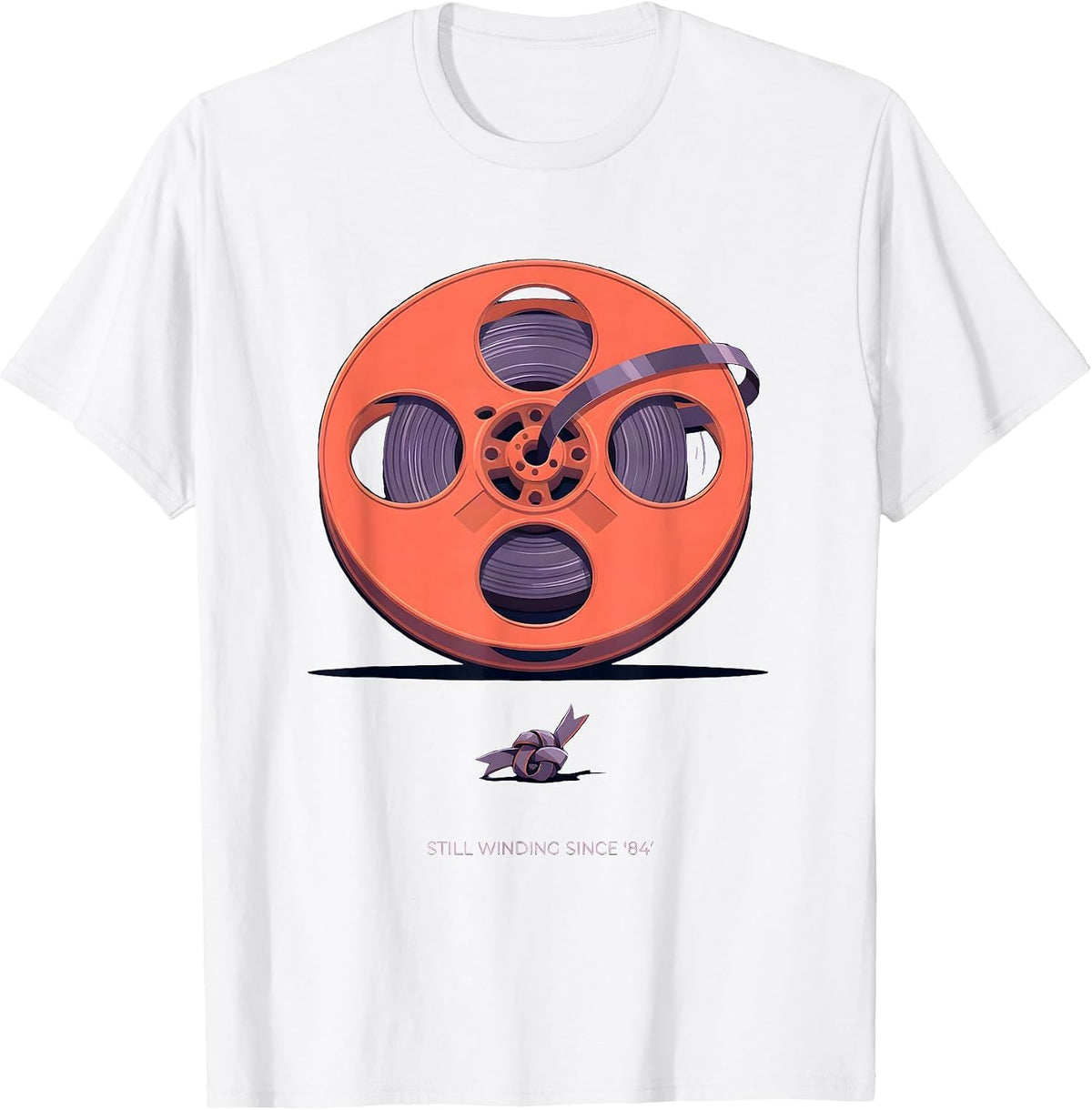 Men's Still Winding Since '84 Retro 80s Synthwave Nostalgia T-Shirt - White