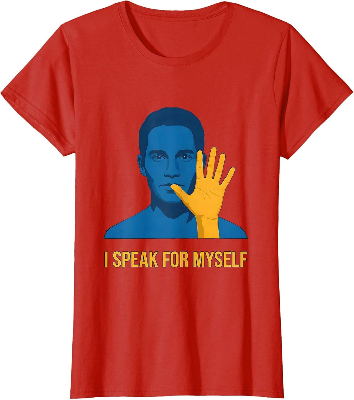 I Speak For Myself Uplifting Down Syndrome Awareness Pride T-Shirt - Red