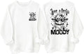 Just A Little Moody Sweatshirt Just A Little Moody Shirt Highland Cow Shirts for Women Men - Crew Neck White-1