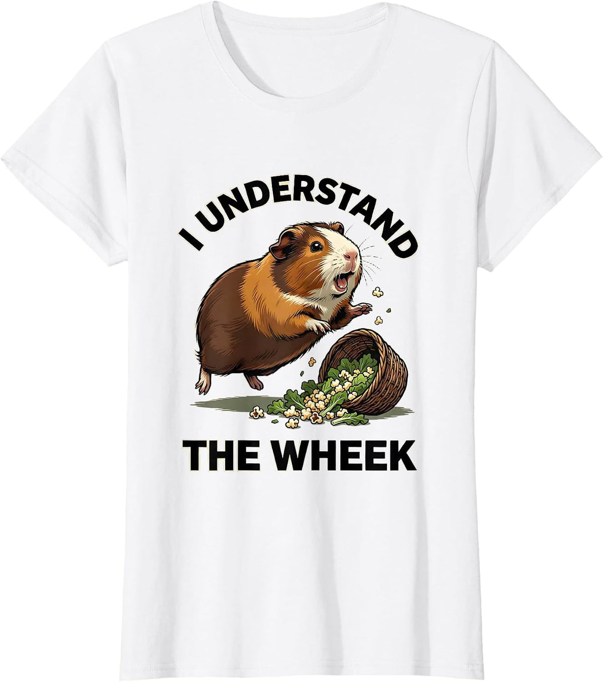 I Understand The Wheek Funny Guinea Pig Pet Lover Humor T-Shirt - White
