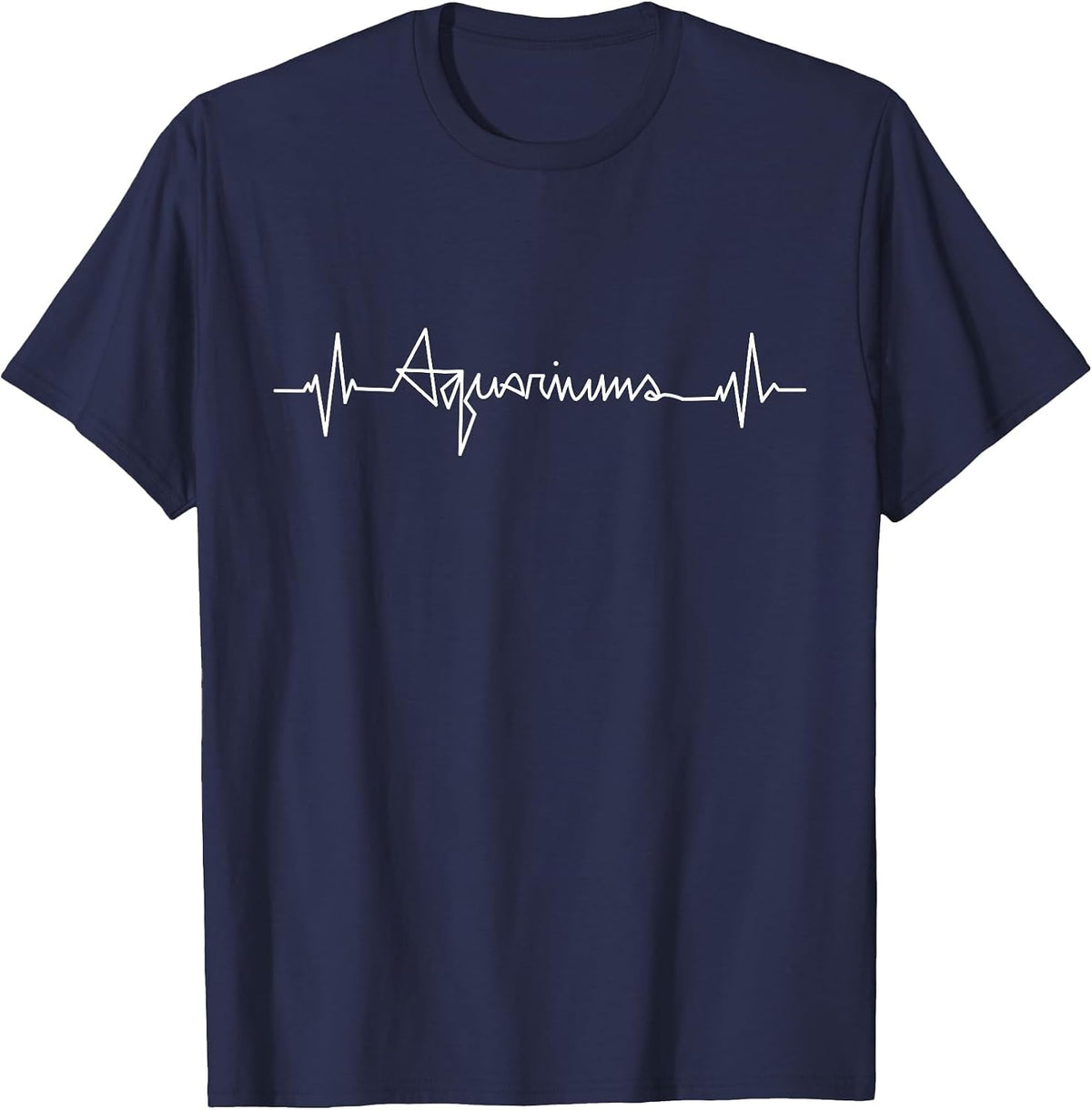 Saltwater Aquarium Heartbeat Aquariums T-Shirt - Navy Blue