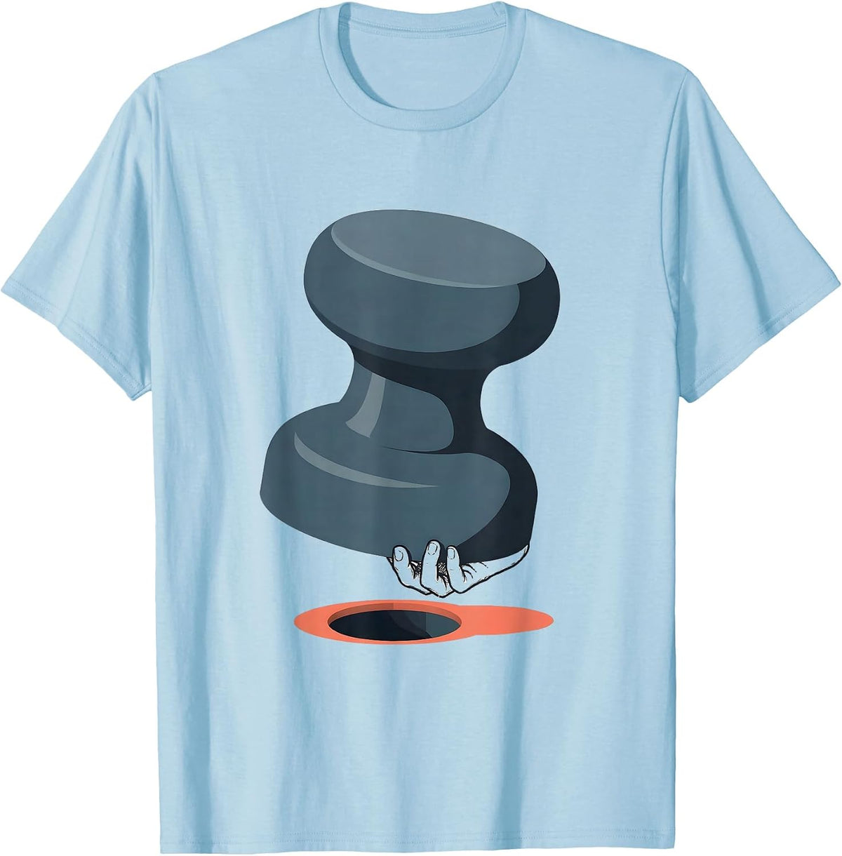 Men's Massive Peg Occupational Therapy Humor OT Month T-Shirt - Baby Blue