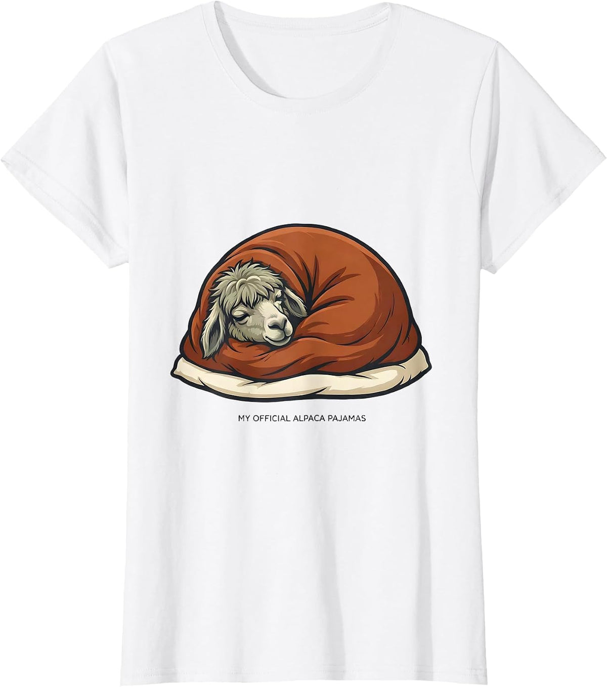 My Official Alpaca Pajamas Cute Alpaca Lover Sleepwear Gift T-Shirt - White