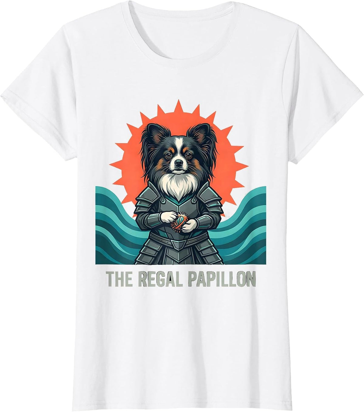 Women's The Regal Papillon Funny Anime Papillon Warrior Cat Lover T-Shirt - White