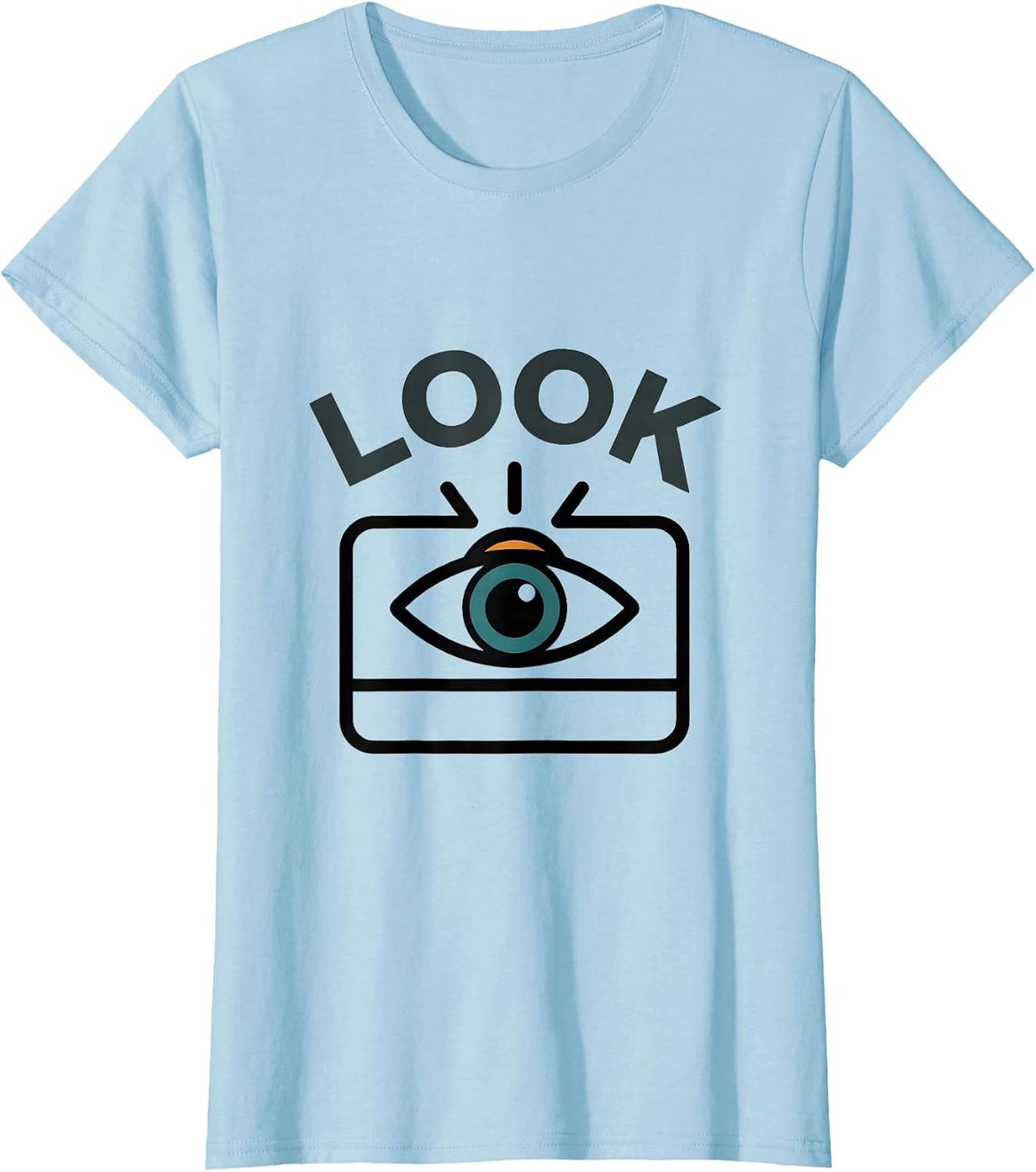 Look Bold Communication AAC SLP SPED Teacher Advocacy T-Shirt - Baby Blue