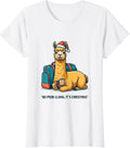 Women's No Prob-Llama, It's Christmas Funny Llama Alpaca Lover T-Shirt - White