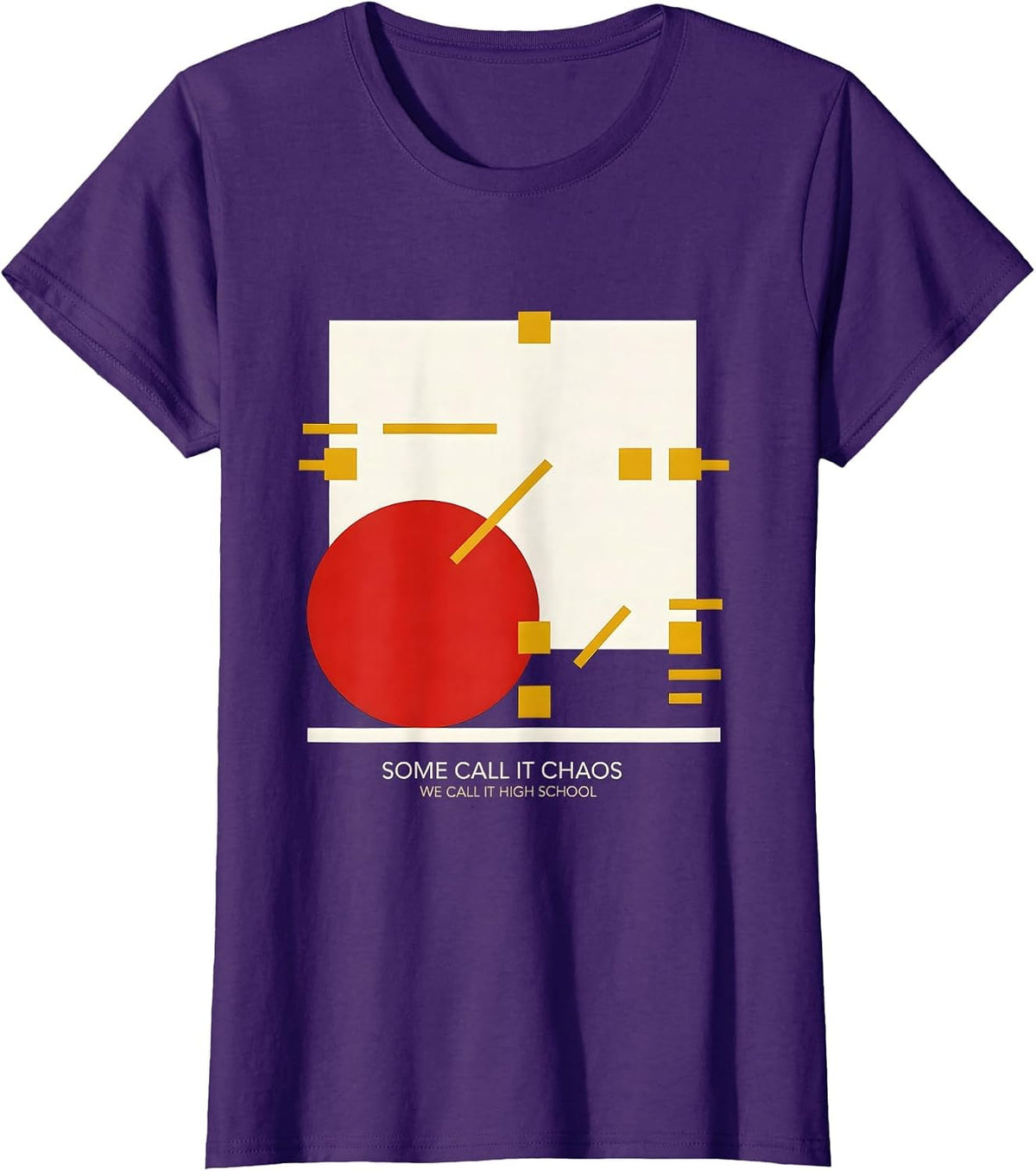 Women's Some Call It Chaos We Call It High School Teacher T-Shirt - Purple
