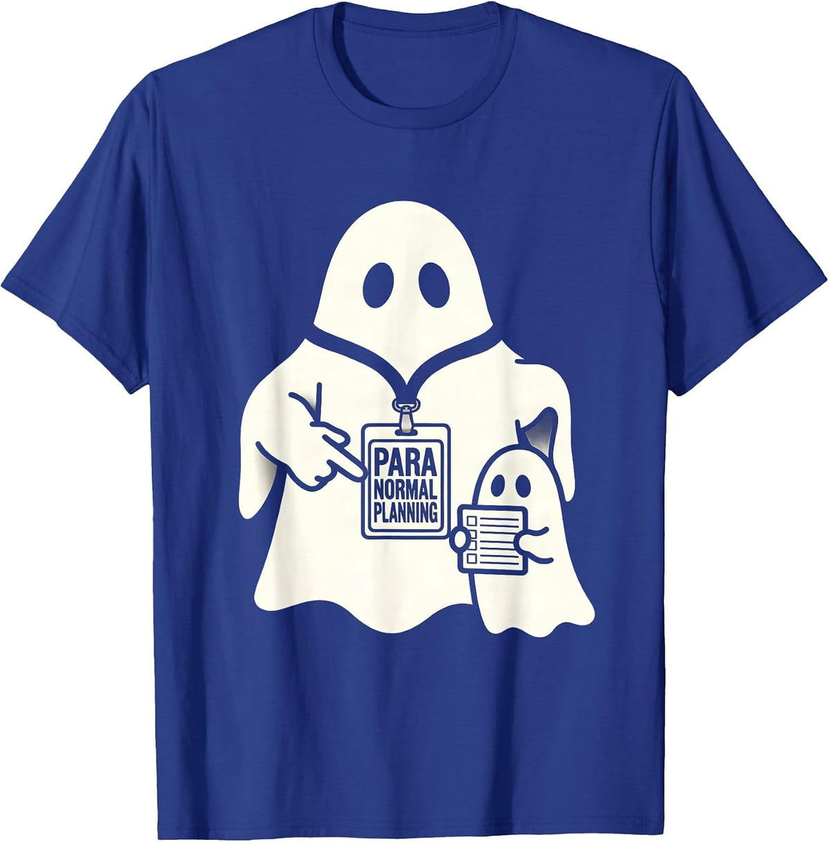 Men's Para Normal Planning Ghost SpEd Teacher Halloween T-Shirt - Royal Blue