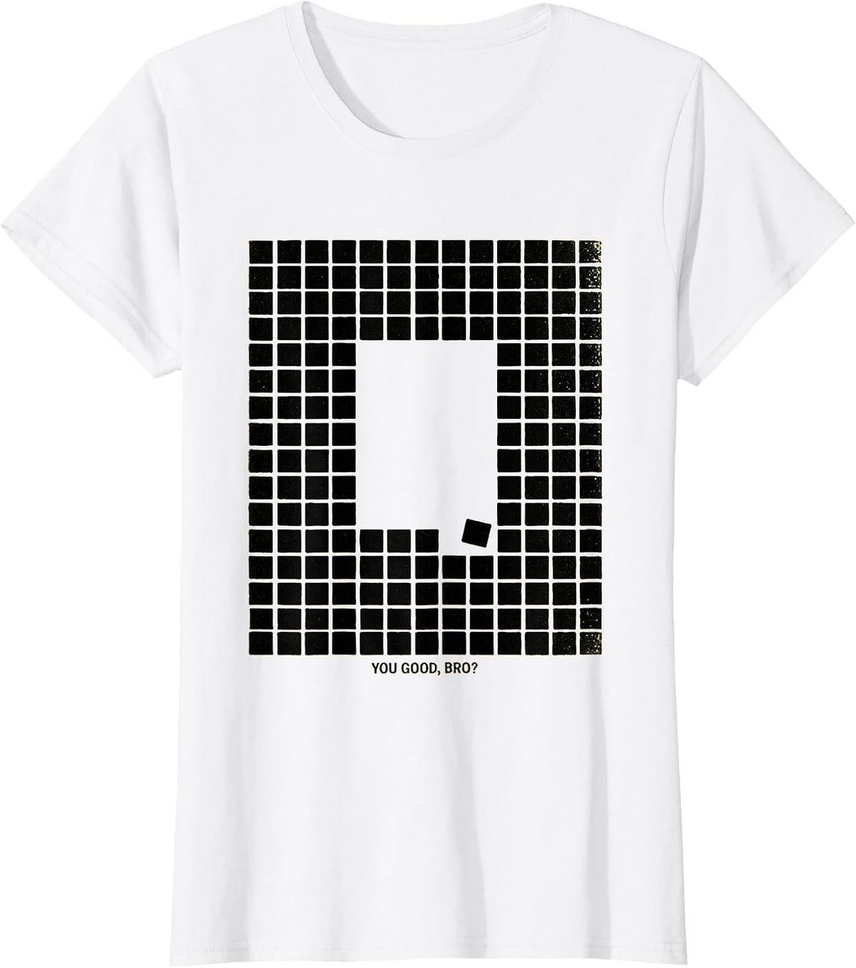 You Good, Bro? Geometric Mental Health Counselor Therapist T-Shirt - White
