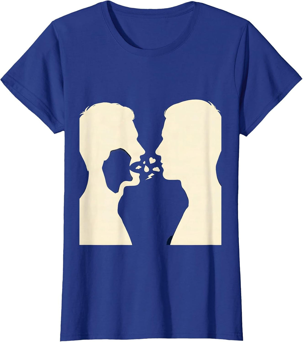 Women's Facing Emotions Mental Health Counselor Therapist Awareness T-Shirt - Royal Blue