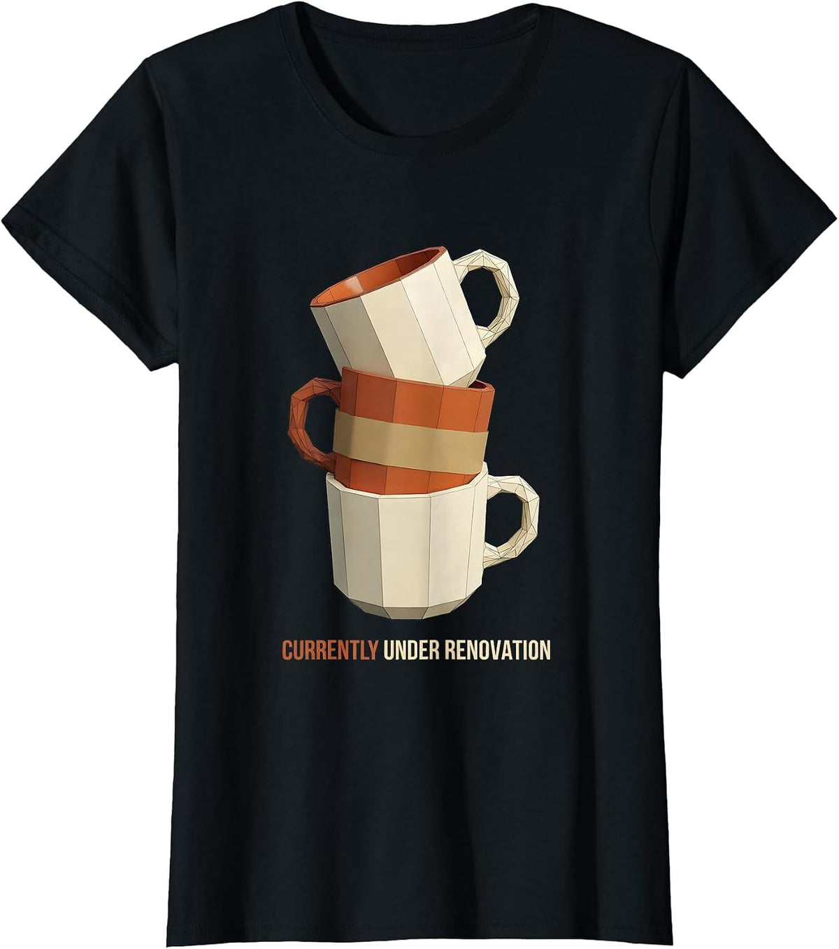 Currently Under Renovation Funny Mental Health Counselor T-Shirt - Black
