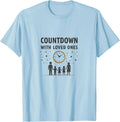 Countdown Celebrating 60 Years With Loved Ones New Year Design T-Shirt - Baby Blue