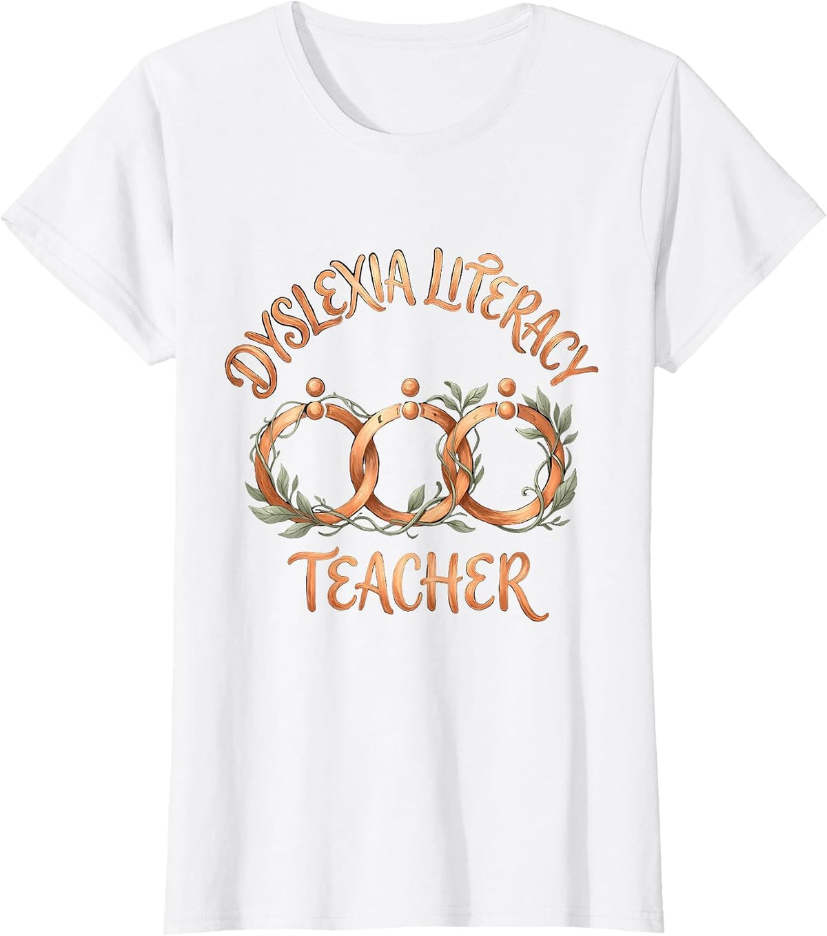Dyslexia Literacy Teacher Boho Typography SPED Teacher T-Shirt - White