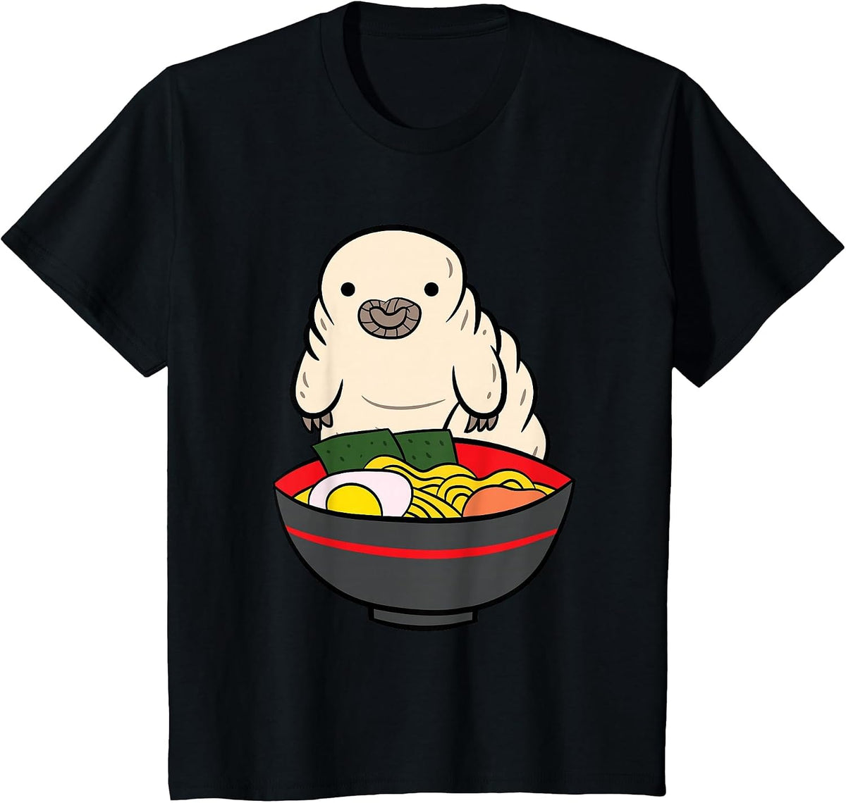 Funny Tardigrade Lover Tardigrade Ramen T-Shirt - Black
