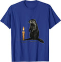 My Birthday His Shadow Too Funny Groundhog Day Novelty T-Shirt - Royal Blue