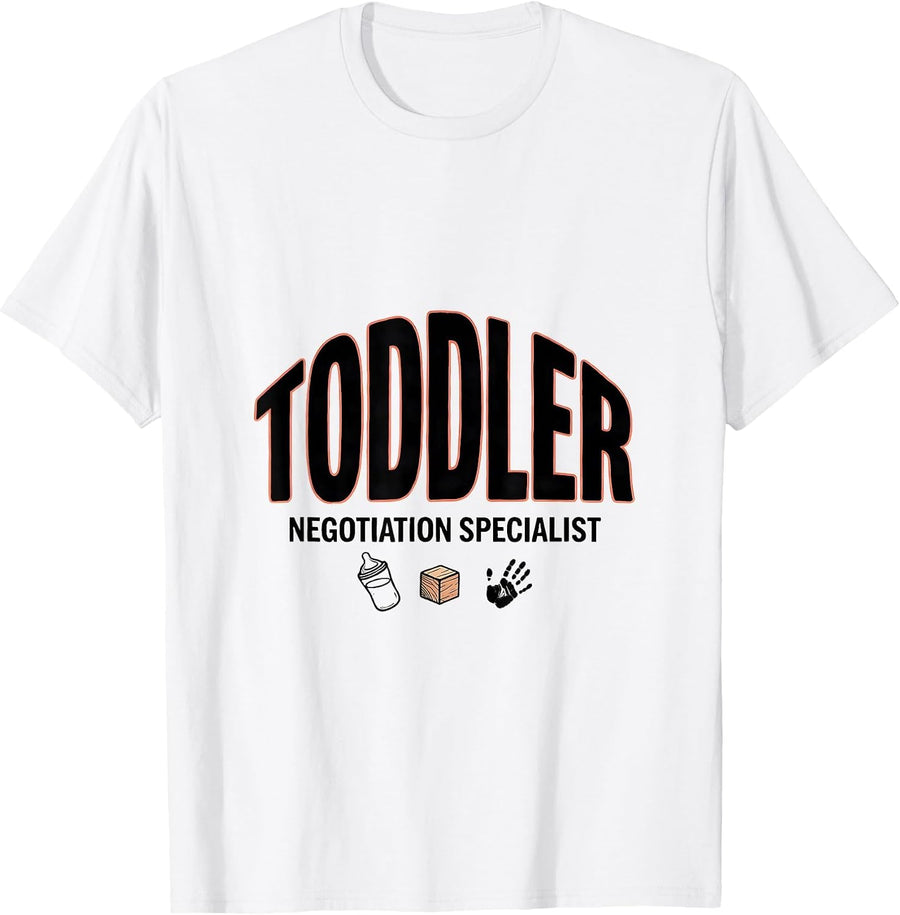 Men's Toddler Negotiation Specialist Funny Daycare Provider T-Shirt - White