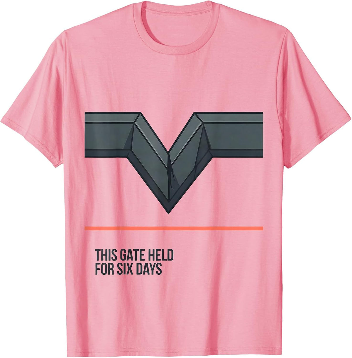 Men's This Gate Held For Six Days Funny Pig Lover Farm Animal T-Shirt - Pink
